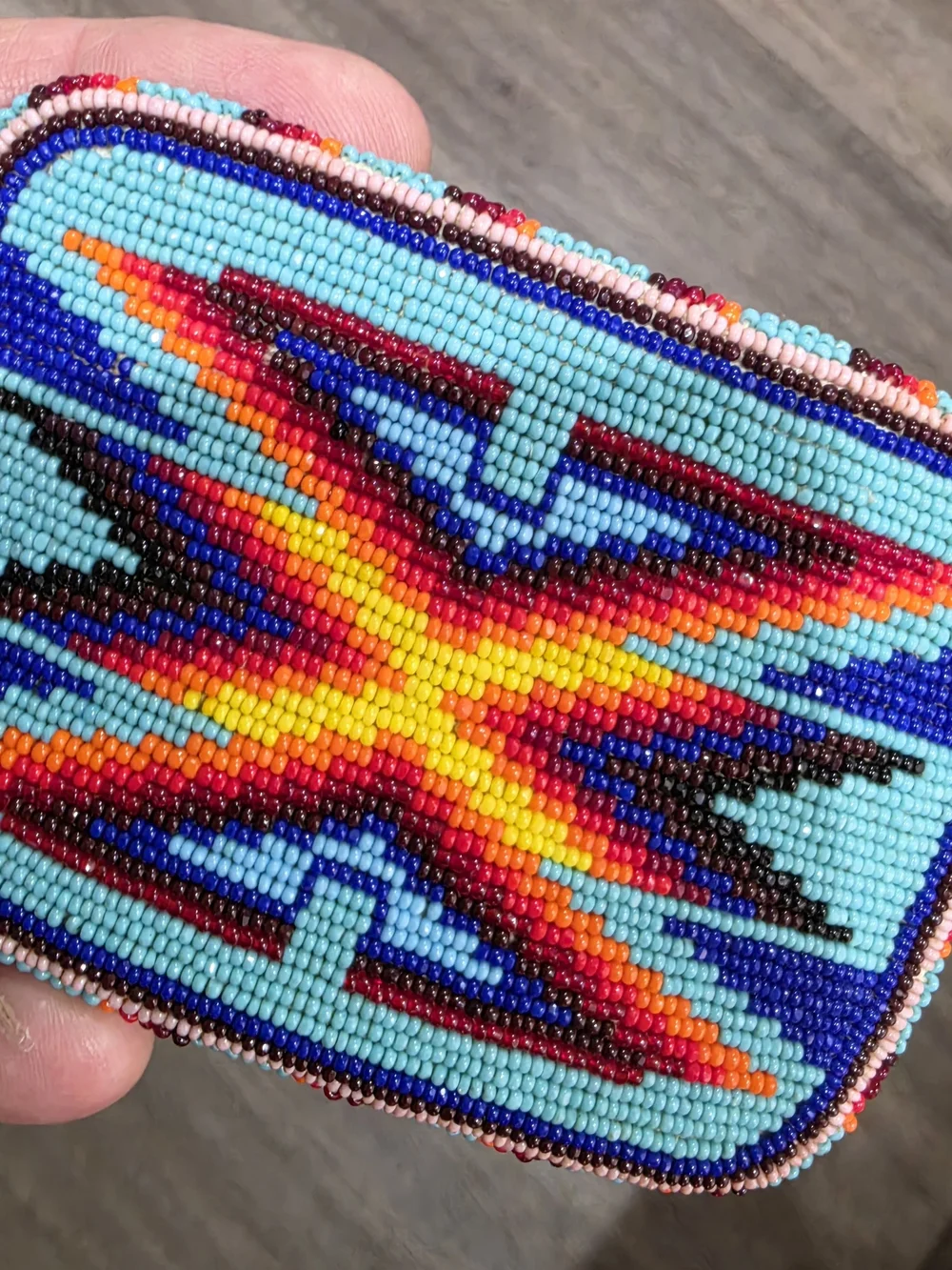 Native American Beaded Belt Buckle